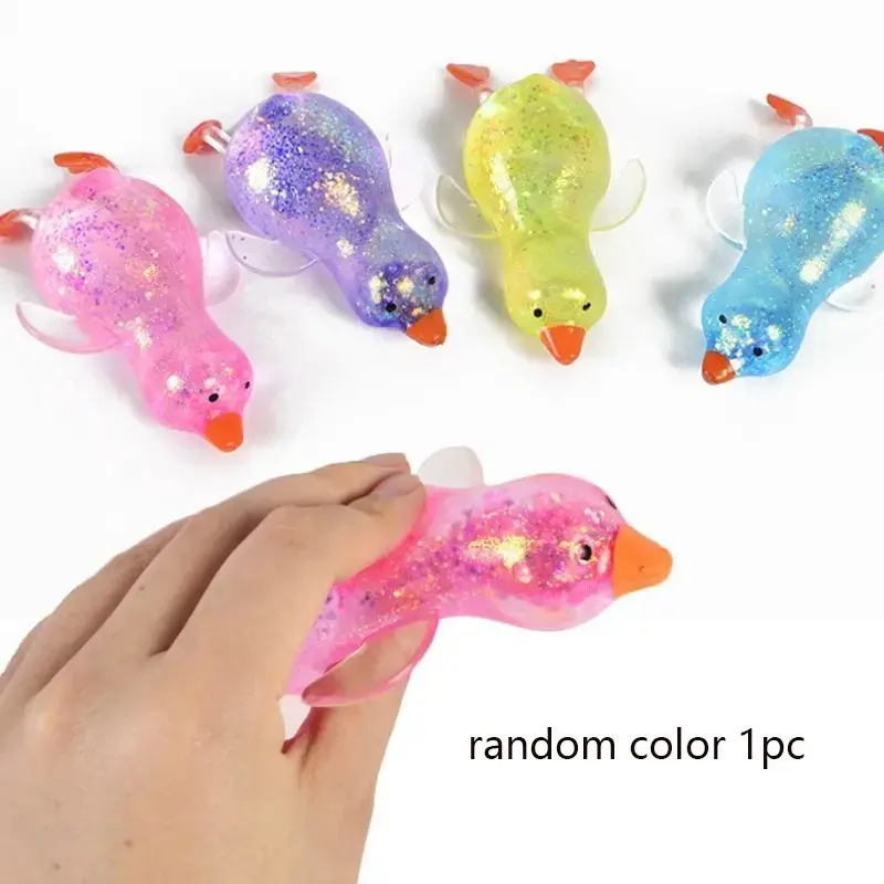 1pc New Duck Malt Sugar Squeeze Ball Stress Relief Toy, Stress Relief Fidgets, Stress Ball Without Net, Creative Breathable Slow Bounce, Fun Relaxing Gift for Adults and Kids, Stress Relieving Item, Stress Relief Balls