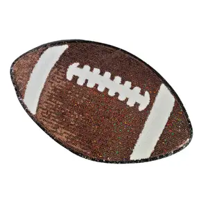 Sparkly Sequin Football Chenille Patch