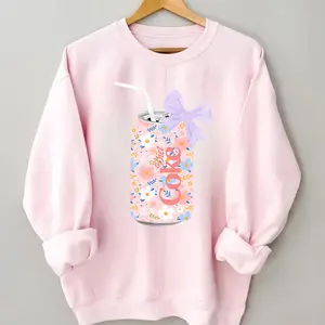 Diet Coke Sweatshirt, Floral Diet Coke  Cute Baby Sweatshirt, Floral Diet Coke Gift, Floral Diet Coke Sweatshirt,  Floral Diet Coke Bow Crewneck,  Diet Coke Cute Baby Pink Bow Shirt, Y2k Crewneck, Cute Baby Pink Bow Tee, Trendy Soda  Pink Sweaters Tops
