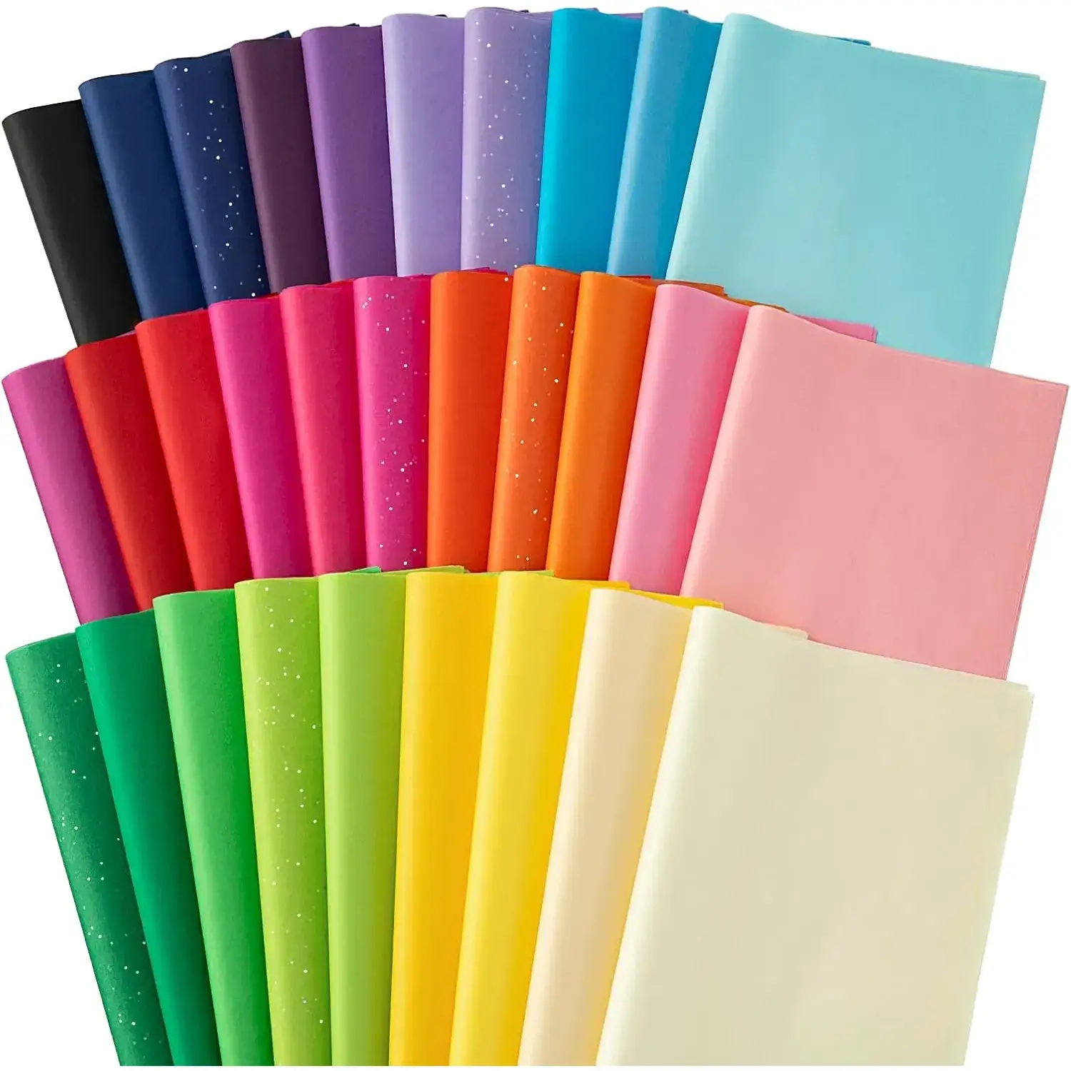150 Sheets Tissue Paper for Gift Bags, 30 Colors 14 x 20 Inch Art Tissue Bulk, Gift Wrapping Paper for Crafts, Holiday, Birthday, Halloween, Christmas and DIY Project