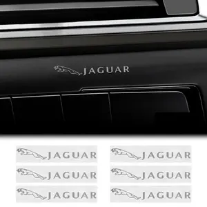 Jaguar Car Emblem Decal Sticker Set, 4pcs Metal Logo Decoration for Jaguar Models, Durable & Stylish Auto Accessories