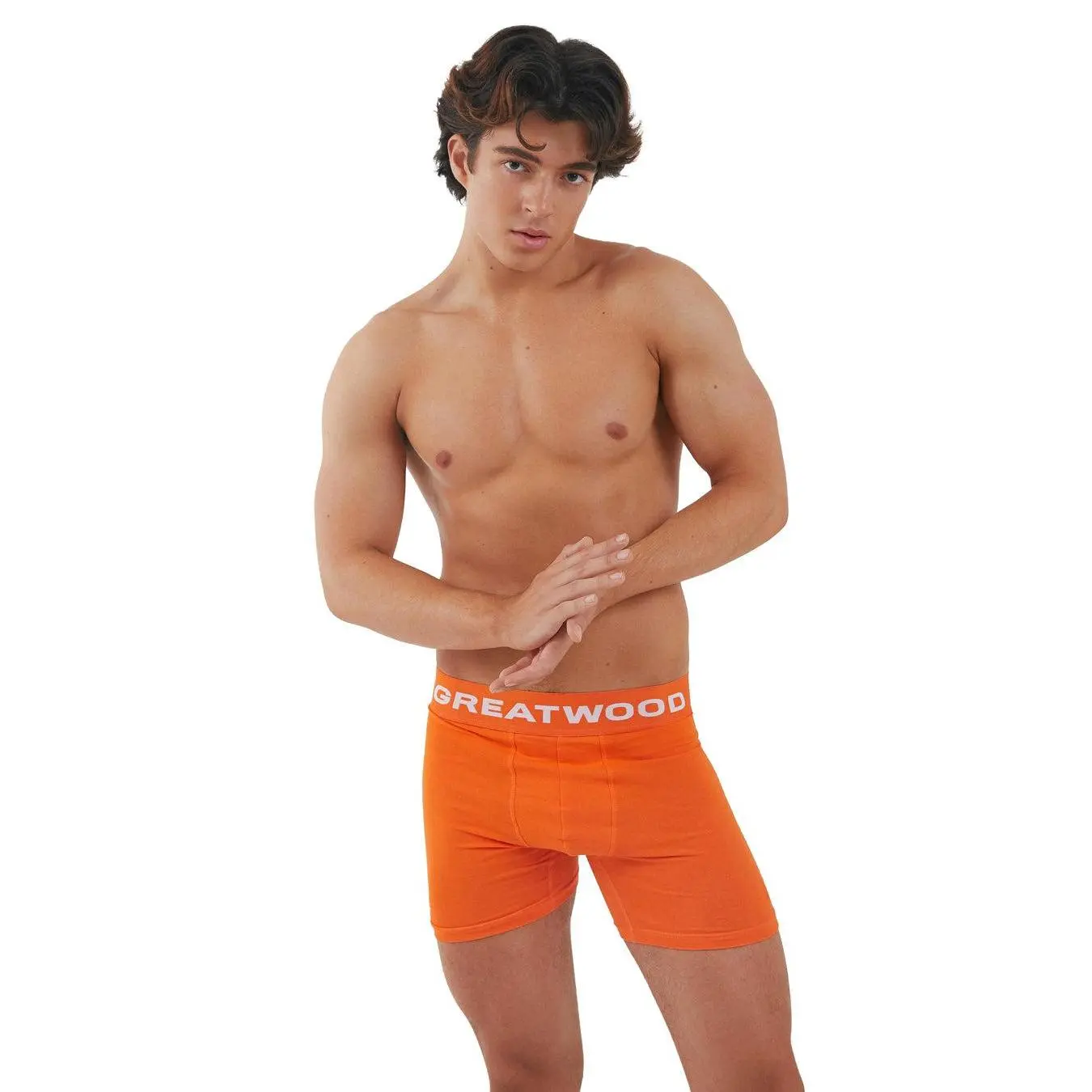 EJ Orange Boxer Briefs