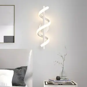 Minimalist LED Wall Lamp, Led Ambient Lighting, Nordic Wall Light White Light Aluminium Black/White Wall Sconce Home Decor For Bedroom Restaurant Entrance Staircase Bedside Sconce Black White Decorative Lighting Living Room Corridor Indoor Fixtures
