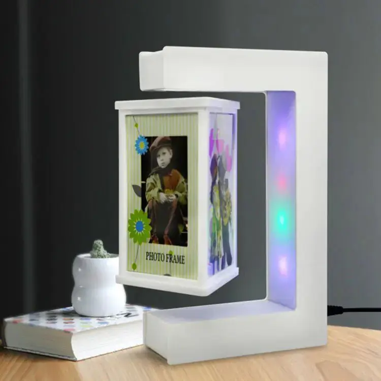 Magnetic Levitation Three-Sided Acrylic Photo Frame  Floating Display for Home & Office Dcor