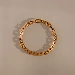 Eternal Link Bracelet by Caitlyn Minimalist - Chunky Rectangle Link Bracelet - Statement Jewelry - Best Friend Gift