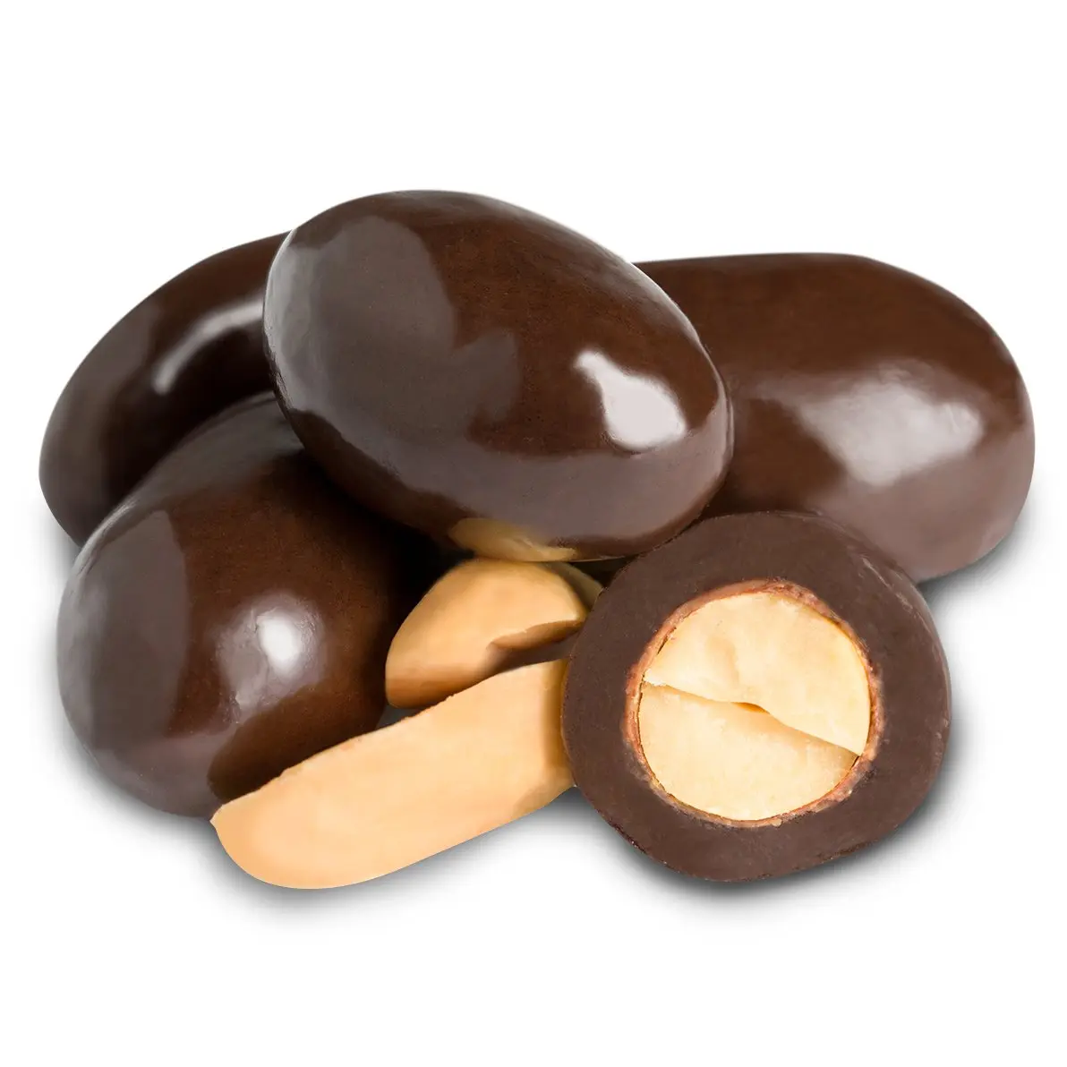 Nuts To You Dark Chocolate-Covered Peanuts, Rich Flavor Chocolate Bar Snack, Crunchy Nut Treat with Corn Syrup, Gum Arabic, Ambient Storage