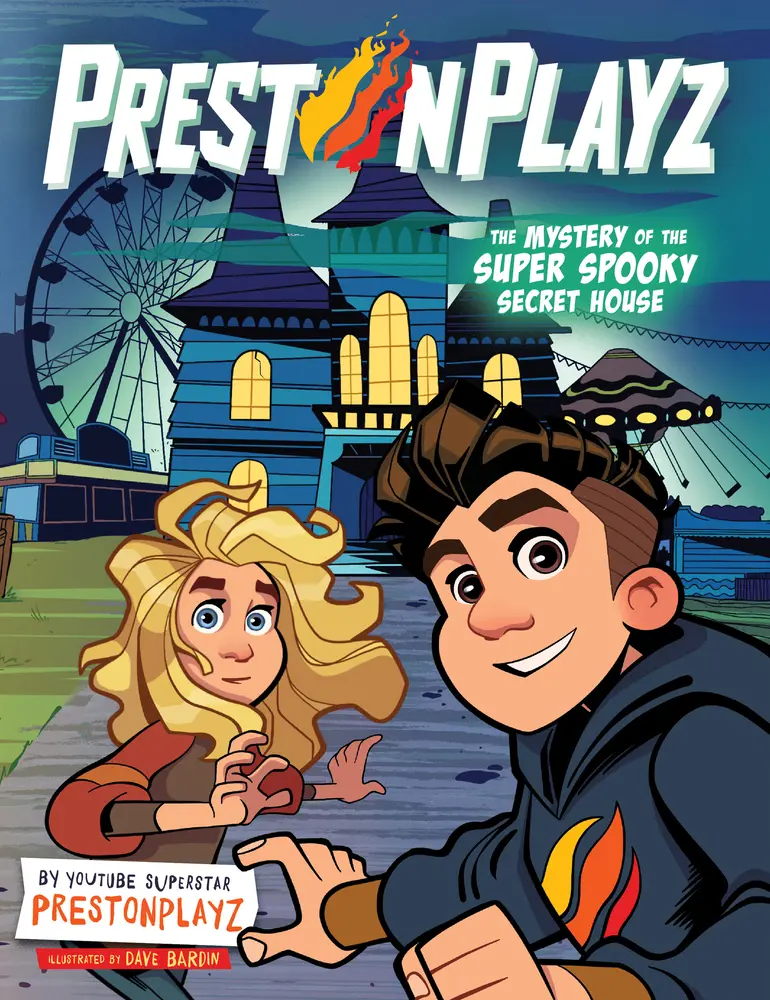 USED Book - Prestonplayz: The Mystery of the Super Spooky Secret House: A Graphic Novel by Prestonplayz (Hardcover) - english