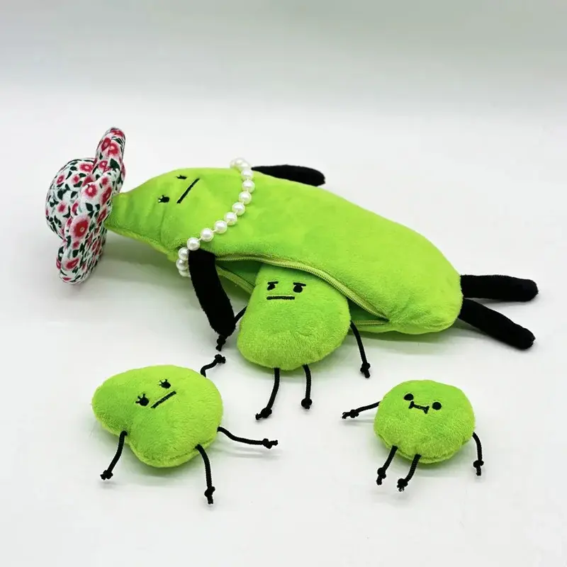 31cm Edamame Family Stuffed Animal Dolls, Cute Collectible Cute Stuffies, Wholesale Soft Cartoon Toy, Stuffed Animal Gifts for Children’s Birthday Christmas, Edamame Dolls, Cute Stuffed Animal, Over One Year