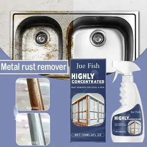 120ml Powerful Rust Remover Spray Fast Acting Rust Dissolver & Anti-Rust Coating for Metal, Car Tools Multi-Surface Cleaner