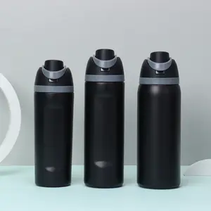 24 oz Insulated Water Bottle with Straw, Stainless Steel , Leak-Proof, Reduces Single-Use Plastic Waste