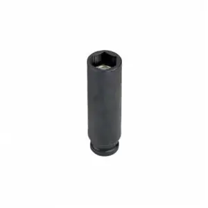 212 MAIN Grey Pneumatic 913MDG Heavy Duty 0.25 in. Drive 13 mm Magnetic Deep Socket Tool - High Torque, Secure Grip, Multifunctional Socket Wrench for Cycling Repair & Outdoor Recreation Equipment Maintenance