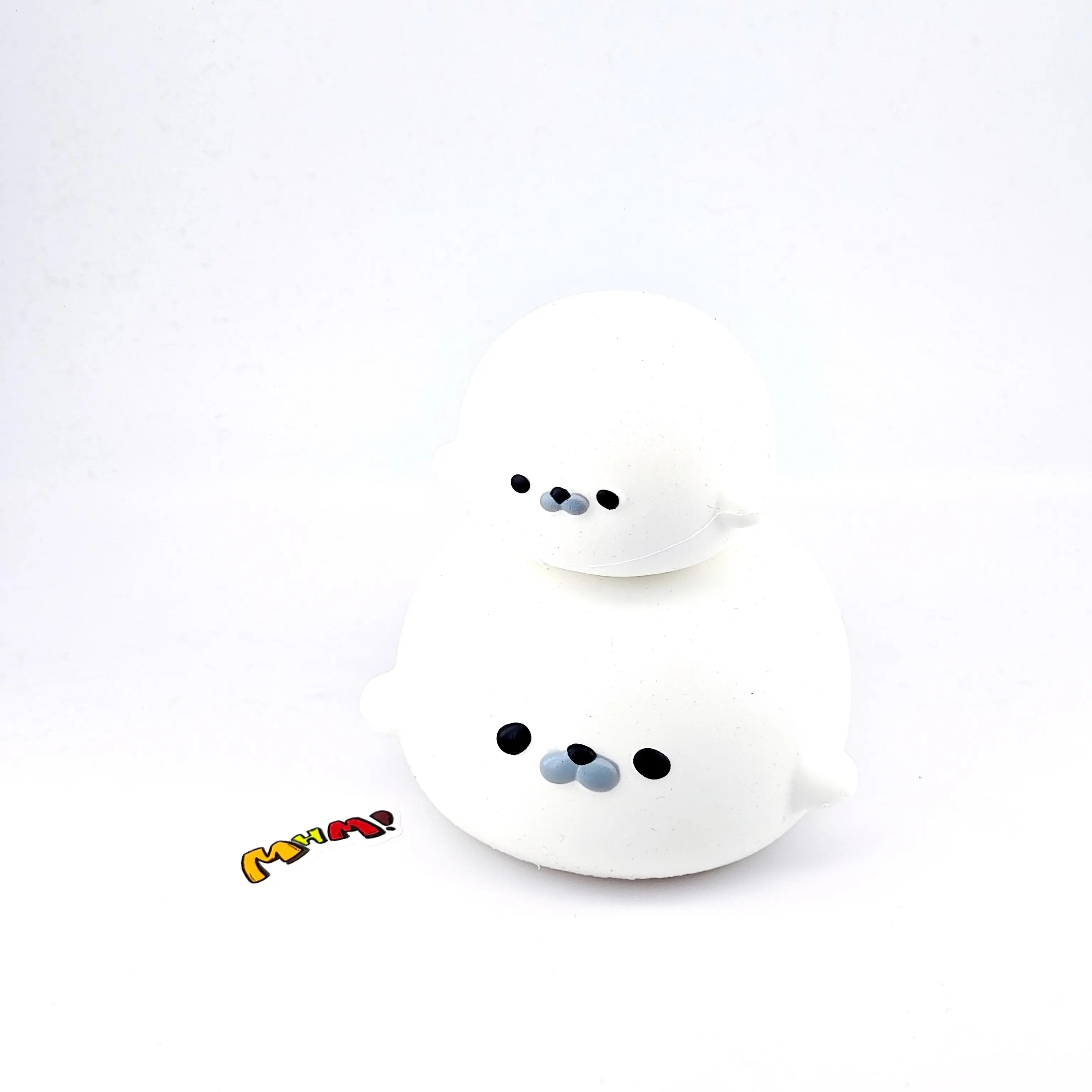 MHM Slow-Rebound Toy Series: Dumpling Seal — Super soft and perfect for small hands. These soft, bouncy rubber toys are ideal for children; they make great gifts for birthdays and holidays, as well as excellent stress-relief toys.