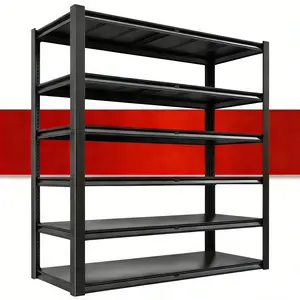 Heavy-Duty 6-Tier Metal Storage Rack| 3000 LBS Adjustable Shelving Unit, Industrial-Grade Shelving, Ideal for Garages, Workshops, Basements, Home Offices, Multi-Purpose Storage Rack