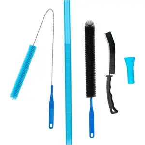 4 count Dryer Vent Cleaner Kit? with ?Lint Brush? - Professional ?Dryer Vent Brush?, ?Flexible Cleaning Tools? for ?Lint ?, ?Appliance Brush? & ?Dryer Filter? Black
