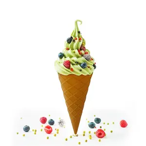 6-Piece DIY Silicone Ice Cream Cone Storage Containers for Homemade Desserts, Food-Grade Soft & Safe Freezer Snack Cups, Perfect for Home Ice Cream Machines