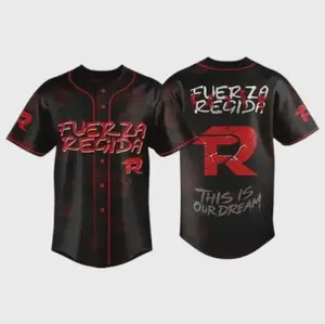 Popular Fuerza Regida Stadium Tour Official Baseball Jersey, Iconic Fuerza Regida Graphic Baseball Shirt, Fuerza Regida Jersey For Men Women Youth And Kids - Limited Stock