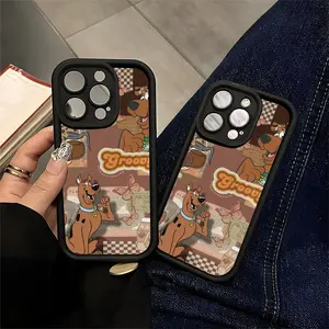 Scooby Doo Vintage Cartoon Phone Case For Anime Fans Retro Collage Design with Groovy Vibes Compatible with iPhone 11/12/13/14/15/16 (Pro Max/Plus)