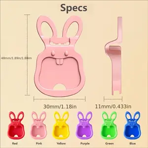 3/6/12/24-piece set of cute rabbit-shaped can openers/soda bottle openers/cap openers/camping accessories/desktop decorations/kitchen gadgets and accessories/shipped from local warehouse