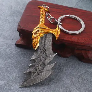 New  of War 4 Kratos Sword Keychain Pendant Keyring Jewelry Men And Women Car key chain Accessories