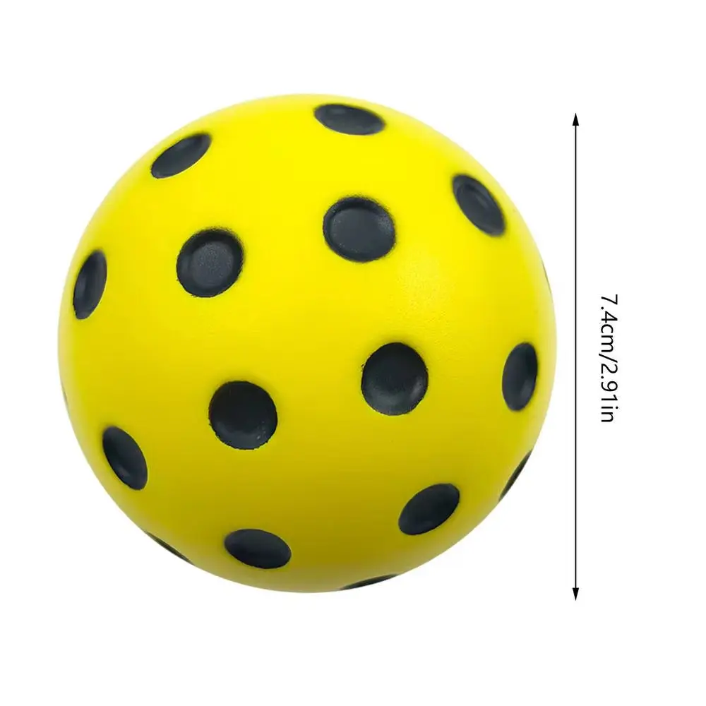 Quiet Foam Practice Pickleballs for Indoor & Outdoor Training - Bright Neon, Wear-Resistant Balls for All Skill Levels and Backyard Drills, Neon Colors, Silent Bounce
