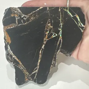 157g Natural Nevada Black Jack Turquoise Rough Gemstone Slab Lapidary Otteson