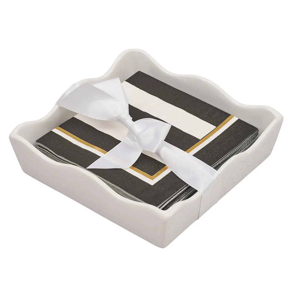 Everyday Cocktail Napkin with Napkin Tray
