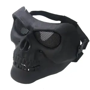 Black Halloween Party Airsoft Skull Mask