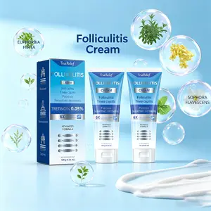 TrueRelief Folliculitis Soothing Cream 120g – Anti-Bacterial Skin Care for Scalp, Face & Body – Soothes Redness & Calms Sensitive Skin