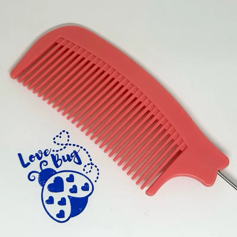Beadable wide tooth combs. Dazzle up your hair care tool.