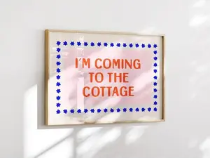 [UNFRAMED POSTER] I'm Coming to the Cottage Heated Rivalry Poster Print, Ilya Rozanov Quote Wall Art, Shane Hollander, Booktok Hockey Smut, Cottagecore Decor