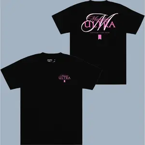 Michelob Ultra Pink 2 Sided Graphic T-Shirt - Unisex Mix and Match Classic to Bright Cotton Short Sleeve Tee