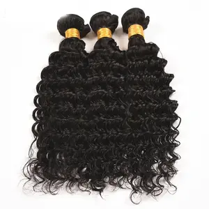 Deep Wave Human Hair 3 Bundles 8-26 Inch Natural Color Brazilian Remy Human Hair Bundles