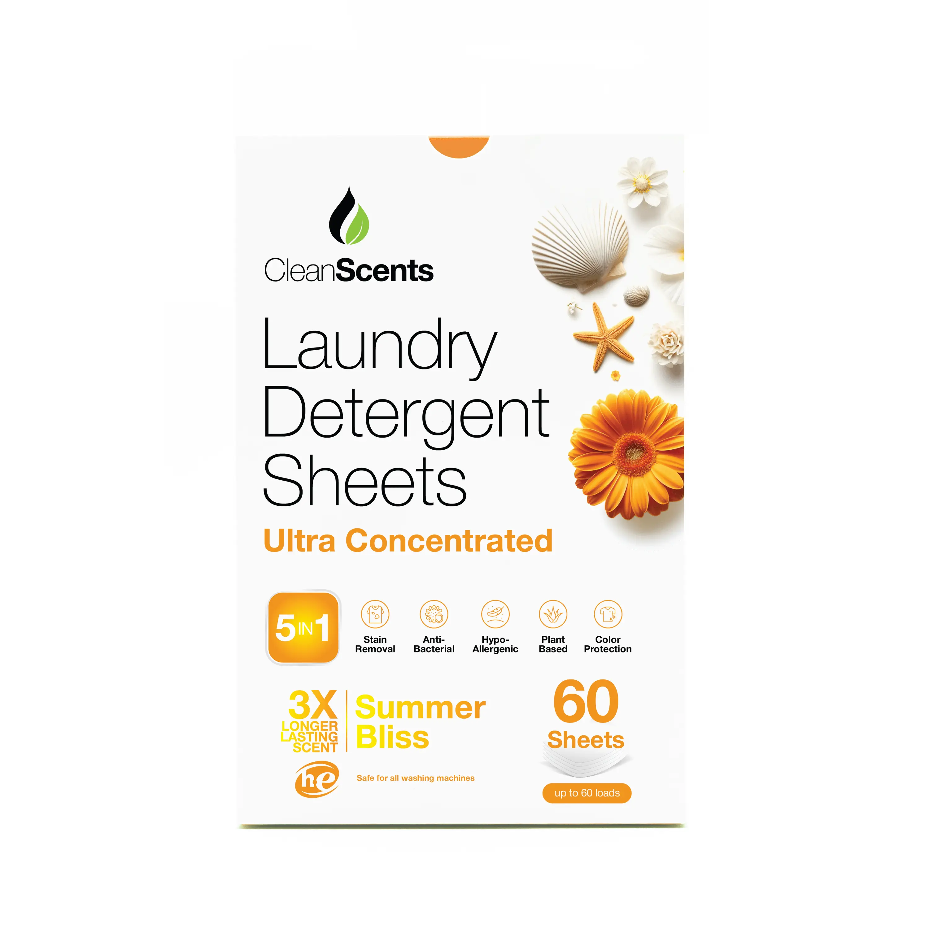 5in1 Summer Bliss Laundry Detergent Sheets