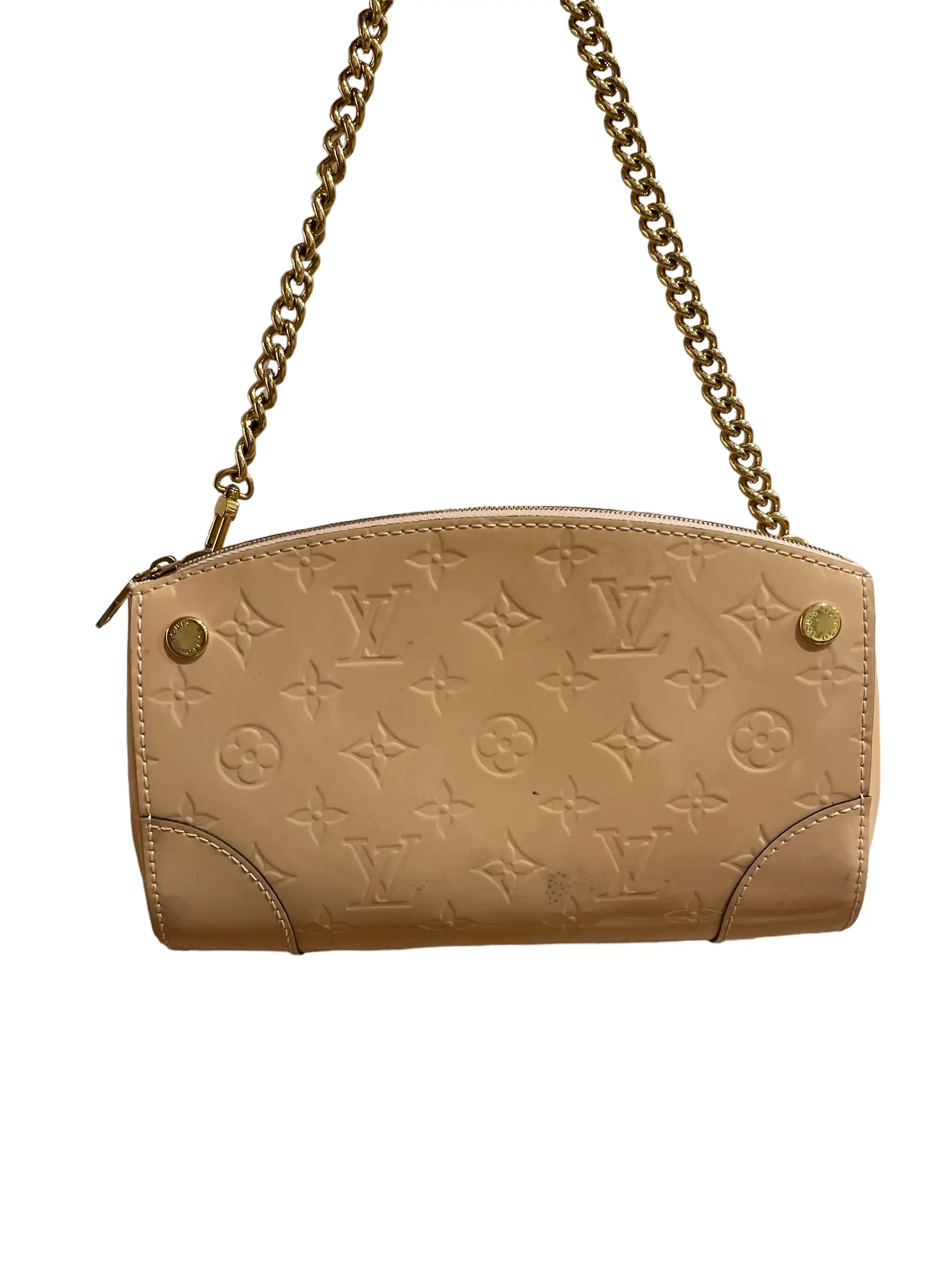 Pre-owned LOUIS VUITTON Patent Leather Crossbody Bags Vernis Santa Monica