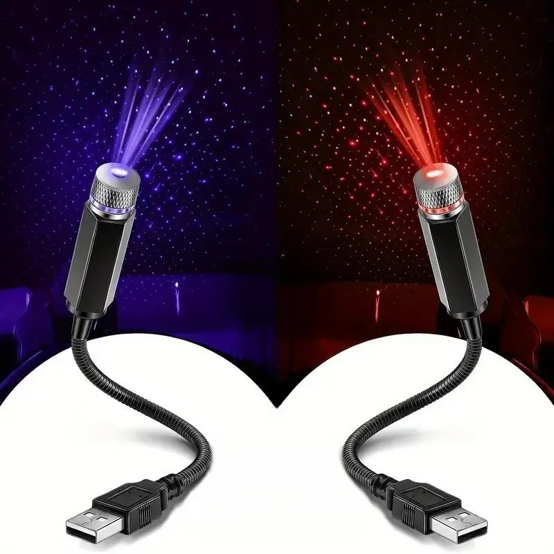 USB Charging Starlight Roof Lamp, Portable Adjustable Romantic USB LED Car Interior Accessory for Vehicle Ceiling & Bedroom, Lighter Accessory, Mothers Day Gift, Gifts For Her