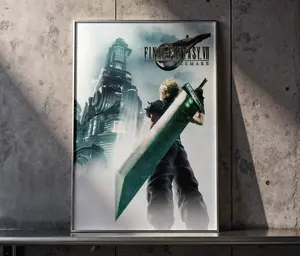Collector’s Edition Poster: "Final Fantasy VII Rebirth – Cloud vs. Sephiroth" – A Legendary JRPG Artwork, Ideal for Gaming Lounges, Bedrooms, and Collector Displays