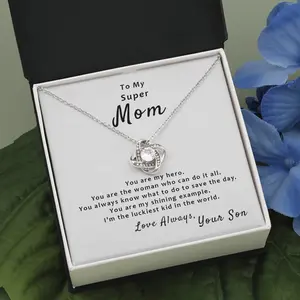Gift For Mom From Son - My Hero Love Knot Necklace 8MQ