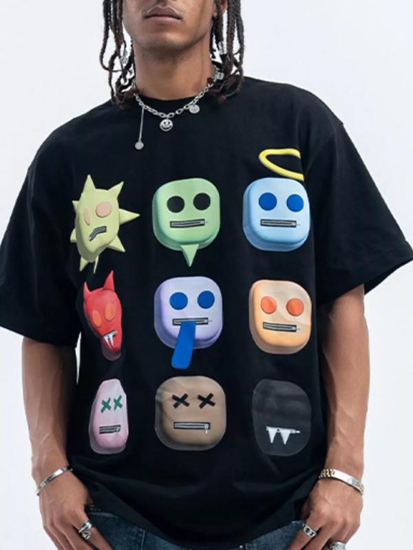 Men's Graphic Round Neck Short Sleeve Roblox T-Shirt