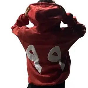 Dunya Zip Up Sweater Comfortable Hoodie Dunya Apparell  red