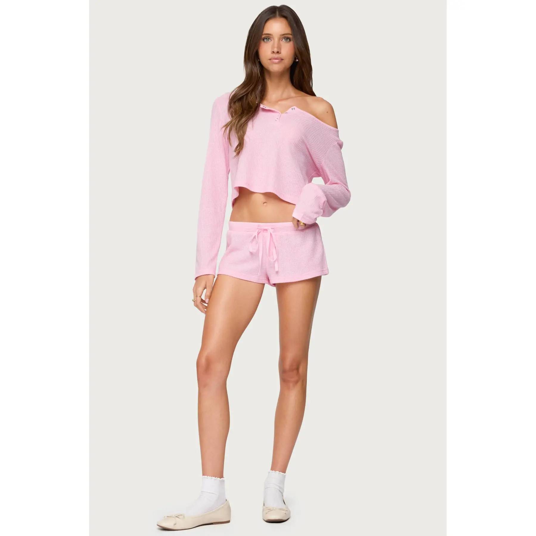 Teddy Waffle Shorts