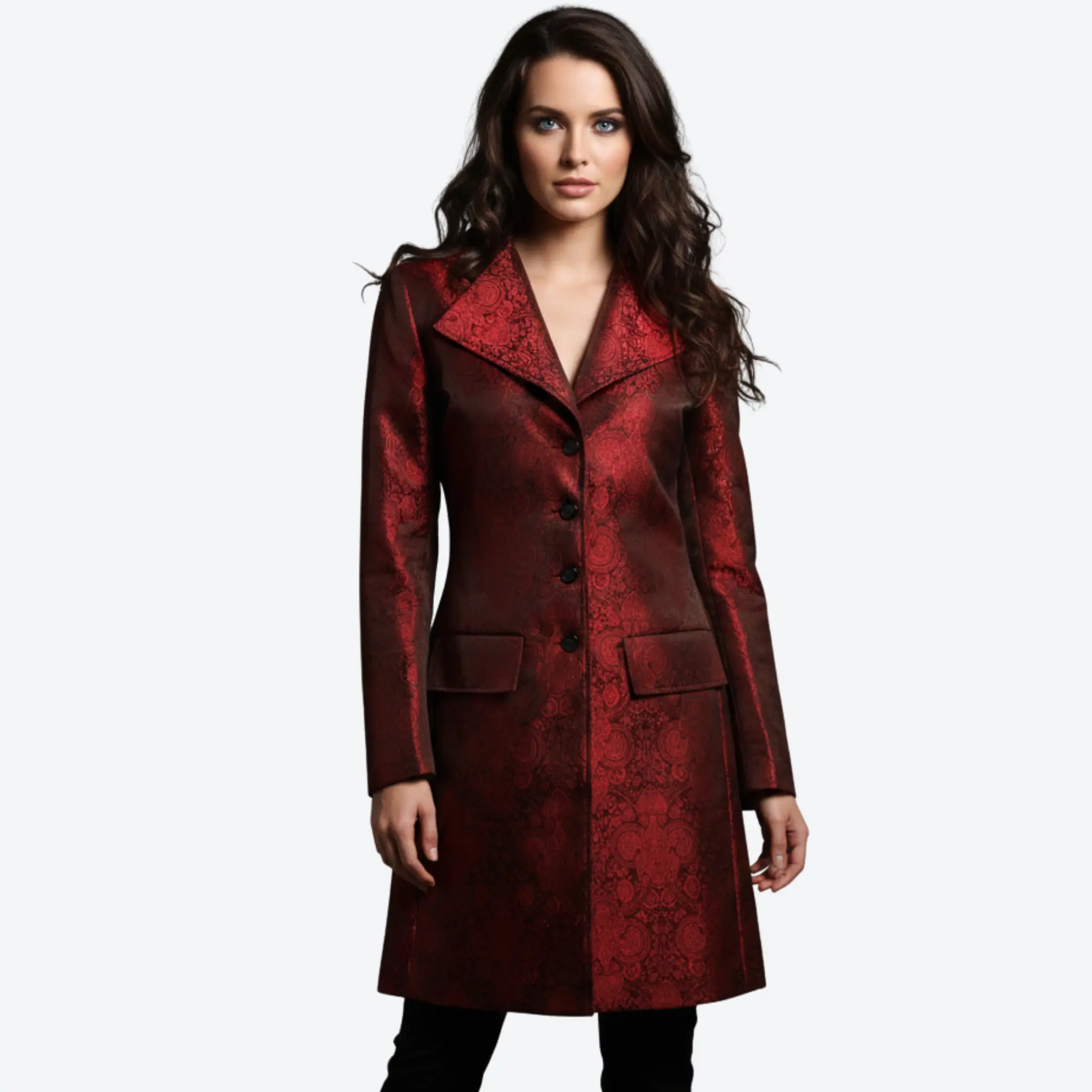 The Crimson Brocade Coat