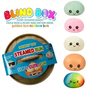 Expression Big Baozi Squeeze Toy Blind Box, Random Color Soft Tpr Material Stress Relief, Kids Valentine's Day Easter Surprise Gift
