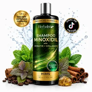 New Viral Improved Golden Formula Minoxidil Shampoo | Keratin | Collagen Shampoo 32oz (950ML) - Patochuli, Palo Santo, Goud Aroma -Alcohol-Free, Oil-Free Formula for Hair Growth & Hair Loss Prevention - Volumizing, Moisturizing, Unisex - Haircare