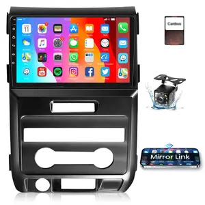 Android 13 Car Radio for Ford F150 2009-2012, Car Stereo GPS Navigation WiFi 9 Inch Touch Screen with Bluetooth FM/RDS EQ Backup Camera