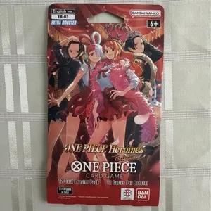 Bandai Namco One Piece EB03 Heroines Blister Pack - English Version Extra Booster 12-Card Booster Pack for One Piece Card Game