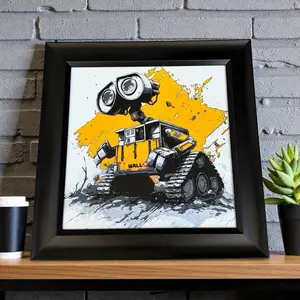 3D Printed Sci-Fi Wall Art - Futuristic Robot Design for Modern Home Decor