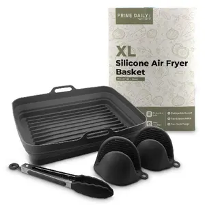 Extra Large Silicone Air Fryer Toaster Oven Basket Liner: Reusable Accessories for Optimal Cooking, Durable and Non-Stick!