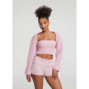 Ribbed Knit Shrug