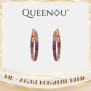 【756】Mid - August Moissanite Mania-Annulus Cubic Ziconia Earrings