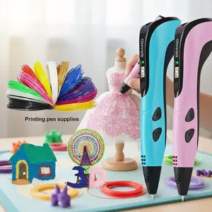 Christmas gifts, children's toys Colorful USB-C Charging 3D Printing Pen 3nd Generation 3D Printing Pen with 12 Colors Filament USB Type-C Charging 118FT/36M PLA  DIY Sculpting Tools Creative Learning Art